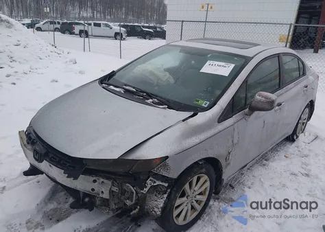 2012 Honda Civic Ex z USA, uszkodzony, nr VIN 2HGFB2F84CH312420